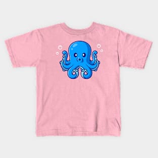 Cute Octopus Cartoon Kids T-Shirt